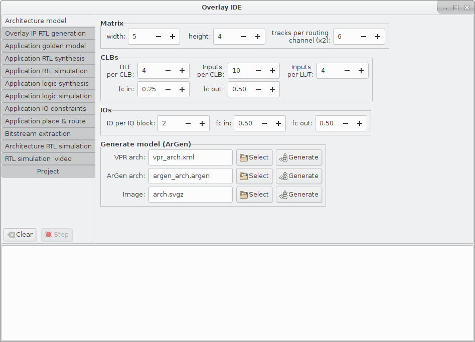 Interface de dimensionnement ArGen